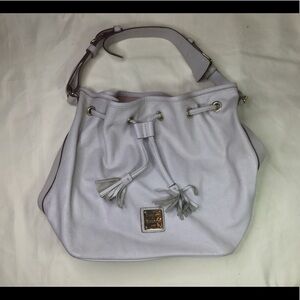 Dooney & Bourke Leather Drawstring Bucket Handbag